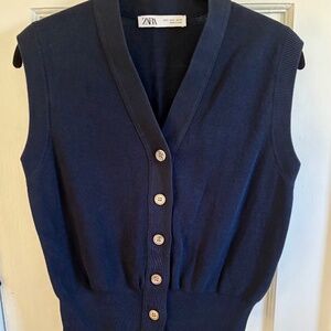 Cotton Sweater Vest
